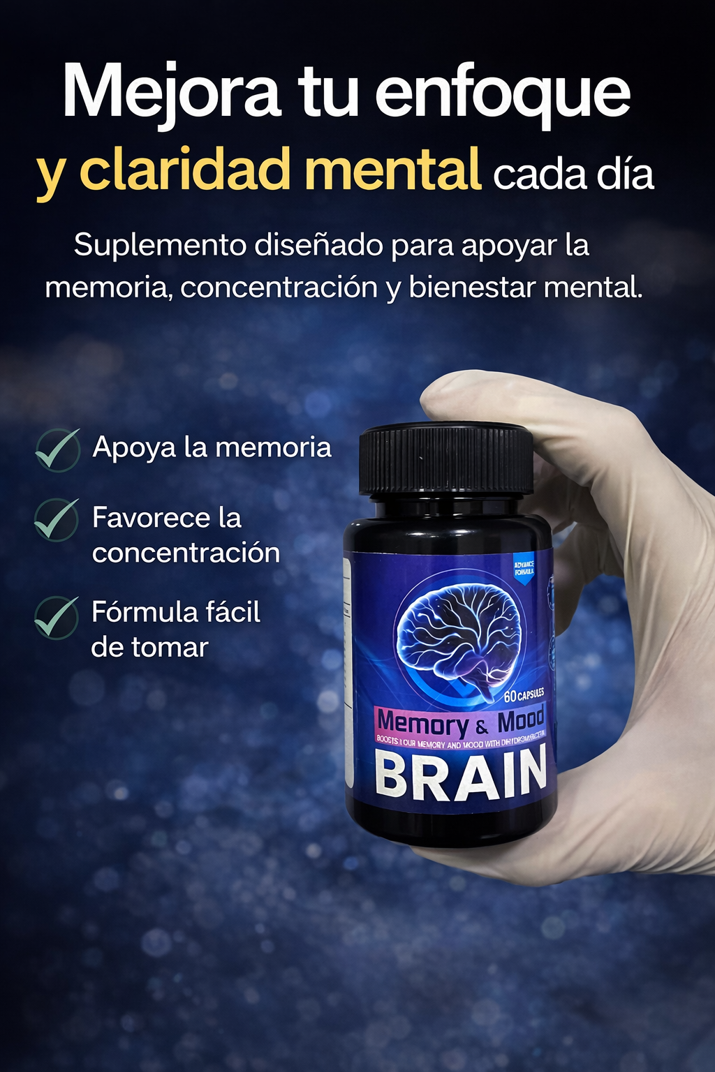 BRAIN Focus & Memory Pro|| Más enfoque, mejor memoria y mayor rendimiento