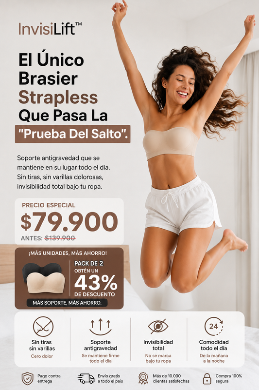 InvisiLift™: Soporte Total, Cero Incomodidad. Muévete Con Libertad.
