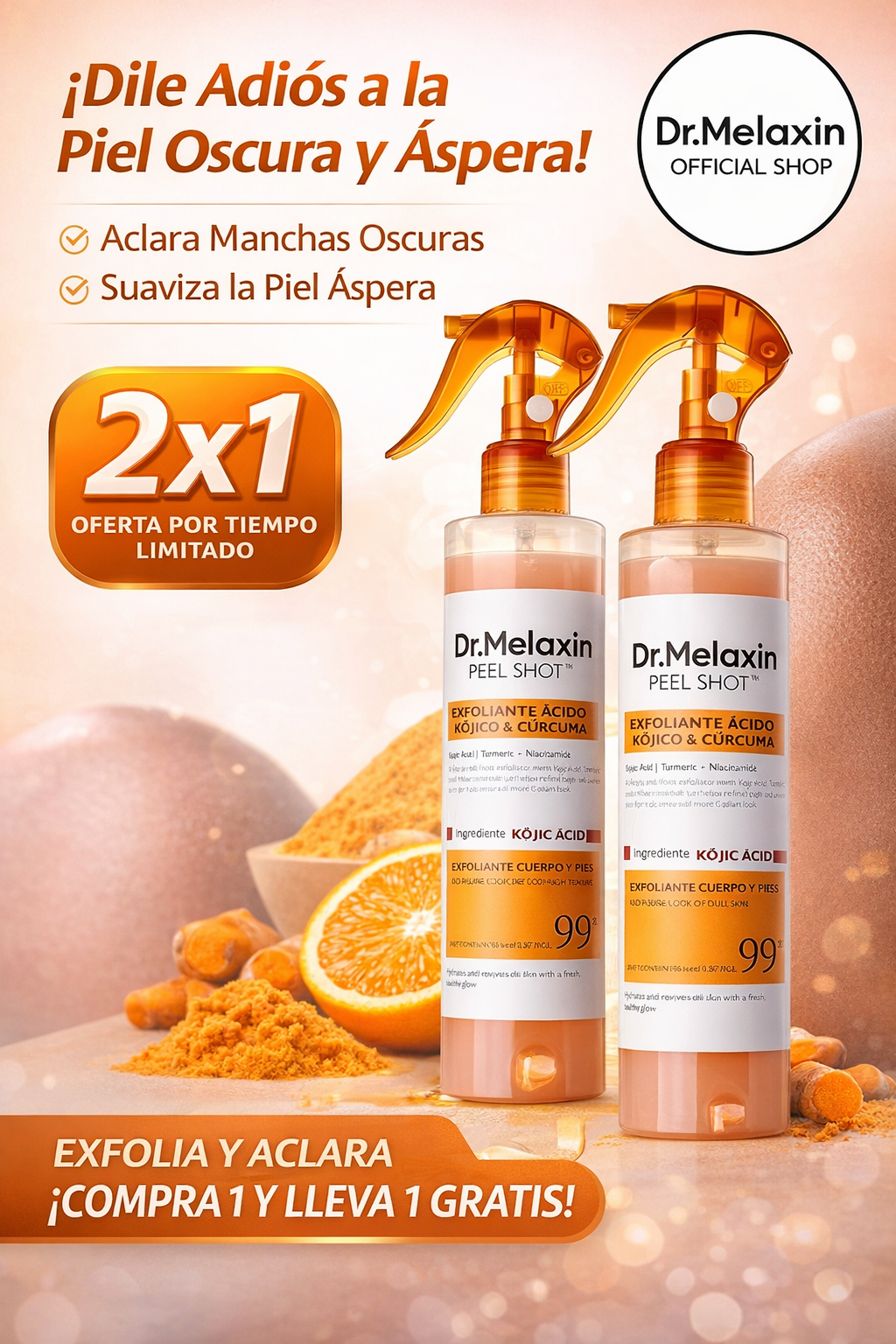 Dr. Melaxin Peel Shot: Recupera una piel suave, luminosa y sin manchas