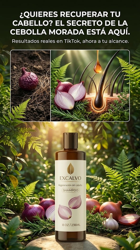 FRENA LA CAÍDA Y REACTIVA TU CABELLO CON EL PODER DE |EXCALVO